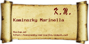 Kaminszky Marinella névjegykártya